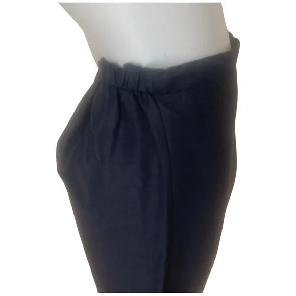 BRYN WALKER Wide Leg Pull On Dark Blue Capri Pants Size Small - Picture 9 of 16